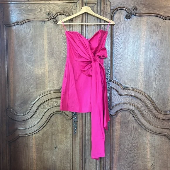 French Connection Florida Summer Strapless Pink Dress - Picture 7 of 13